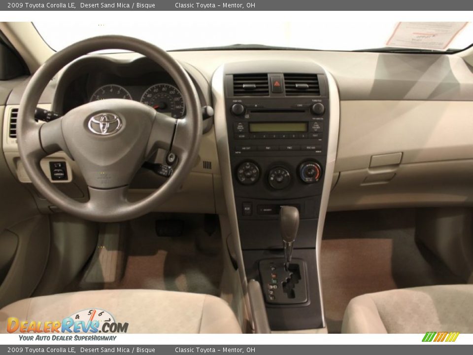 2009 Toyota Corolla LE Desert Sand Mica / Bisque Photo #13