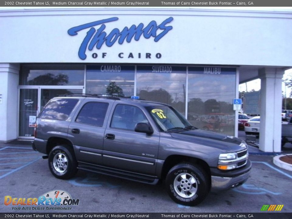 2002 Chevrolet Tahoe LS Medium Charcoal Gray Metallic / Medium Gray/Neutral Photo #2