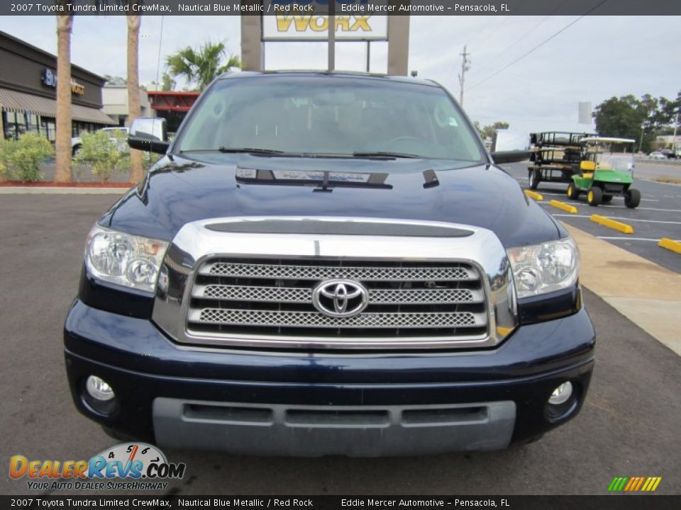 2007 Toyota Tundra Limited CrewMax Nautical Blue Metallic / Red Rock Photo #1