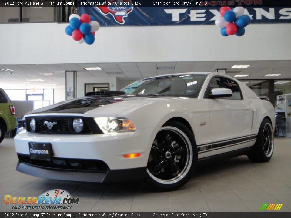 2012 Ford Mustang GT Premium Coupe Performance White / Charcoal Black Photo #1