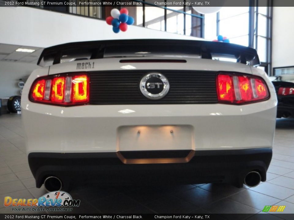 2012 Ford Mustang GT Premium Coupe Performance White / Charcoal Black Photo #10