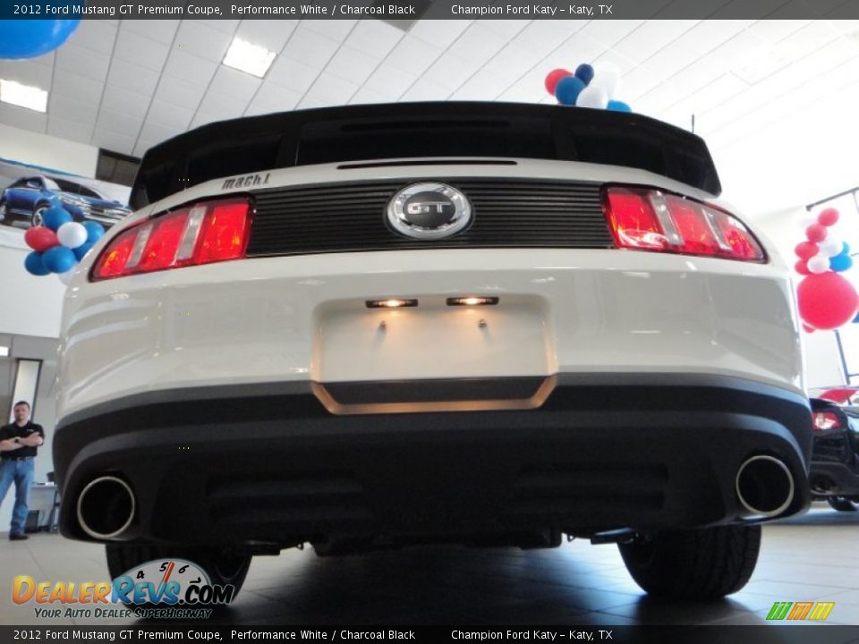 2012 Ford Mustang GT Premium Coupe Performance White / Charcoal Black Photo #16