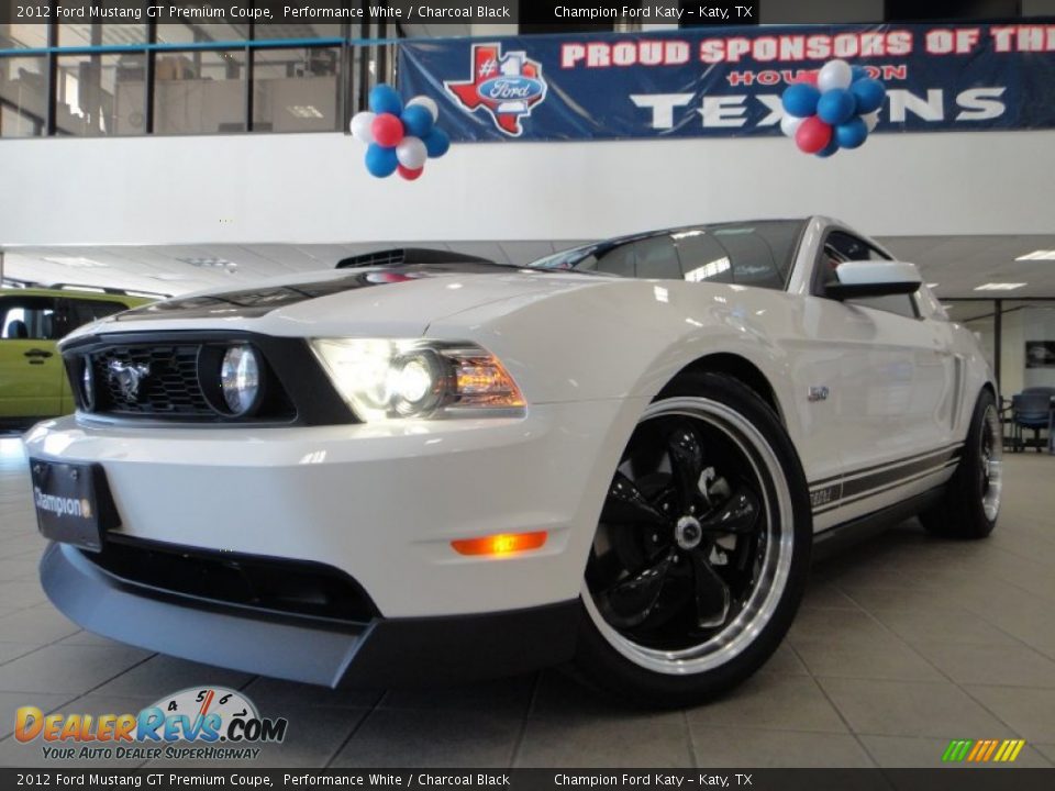 2012 Ford Mustang GT Premium Coupe Performance White / Charcoal Black Photo #18