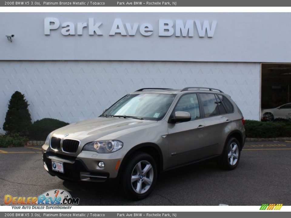2008 BMW X5 3.0si Platinum Bronze Metallic / Tobacco Photo #1