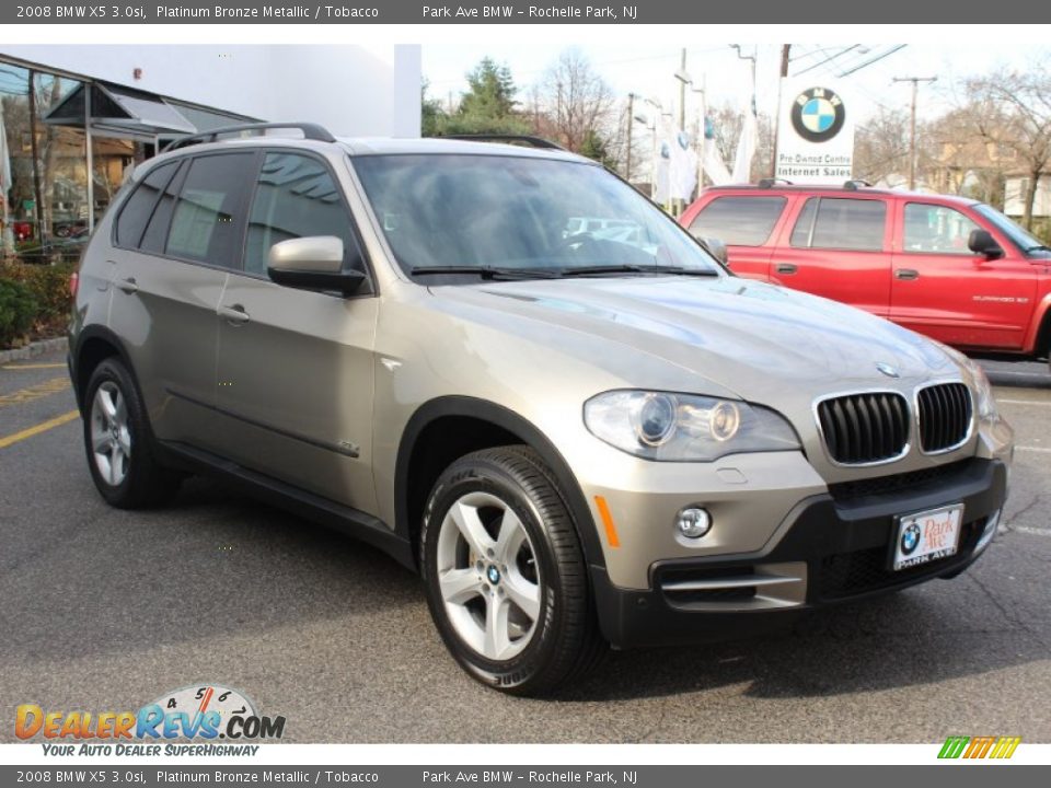 2008 BMW X5 3.0si Platinum Bronze Metallic / Tobacco Photo #3