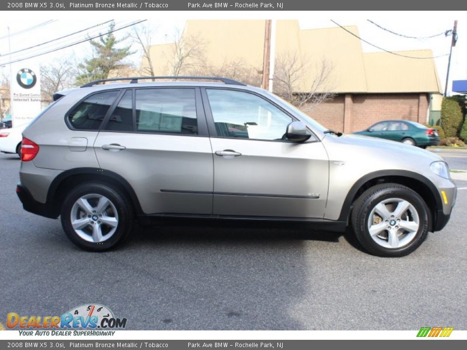 2008 BMW X5 3.0si Platinum Bronze Metallic / Tobacco Photo #4