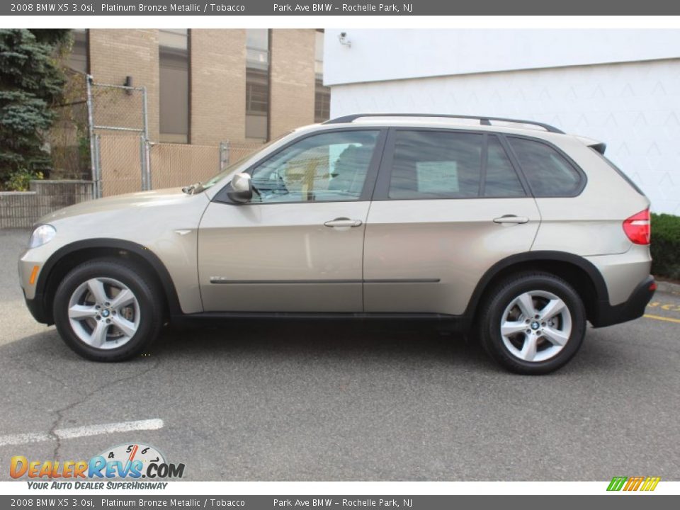 2008 BMW X5 3.0si Platinum Bronze Metallic / Tobacco Photo #8
