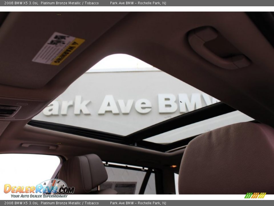 2008 BMW X5 3.0si Platinum Bronze Metallic / Tobacco Photo #20