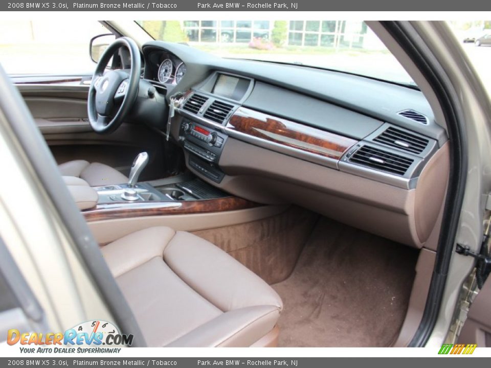 2008 BMW X5 3.0si Platinum Bronze Metallic / Tobacco Photo #27