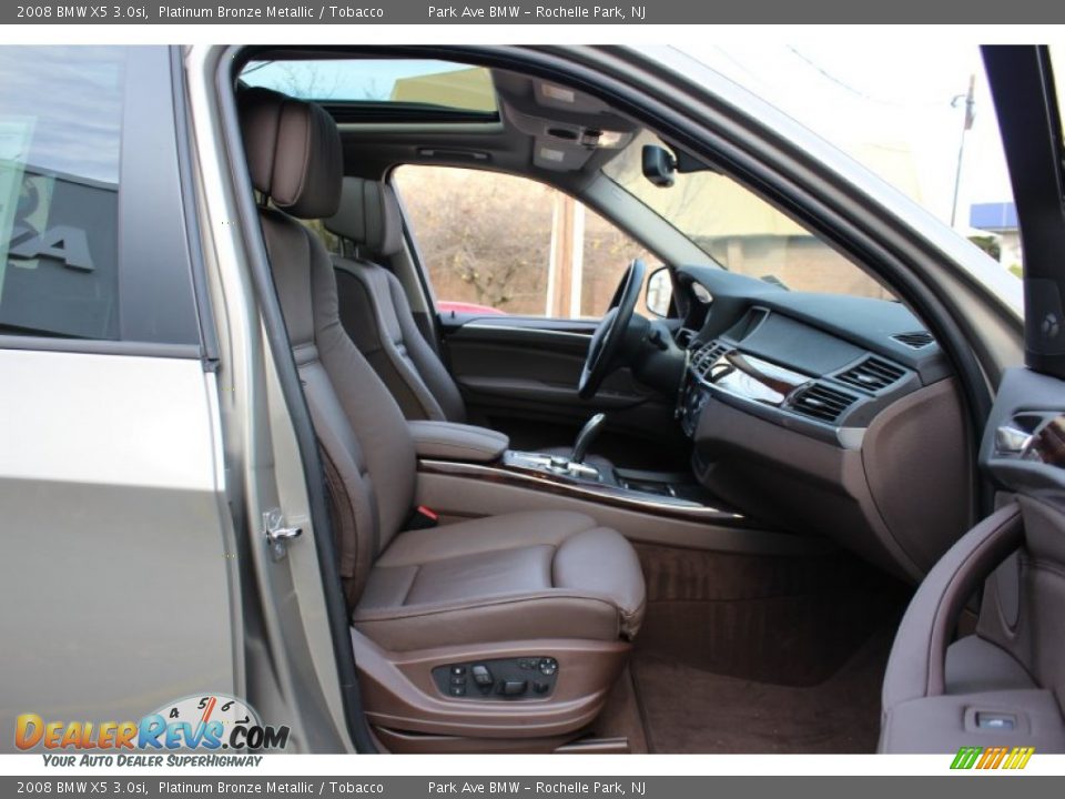 2008 BMW X5 3.0si Platinum Bronze Metallic / Tobacco Photo #28