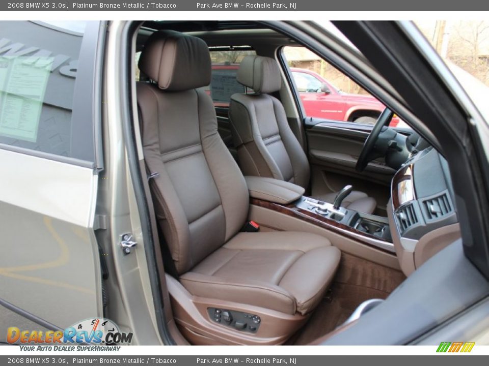2008 BMW X5 3.0si Platinum Bronze Metallic / Tobacco Photo #29