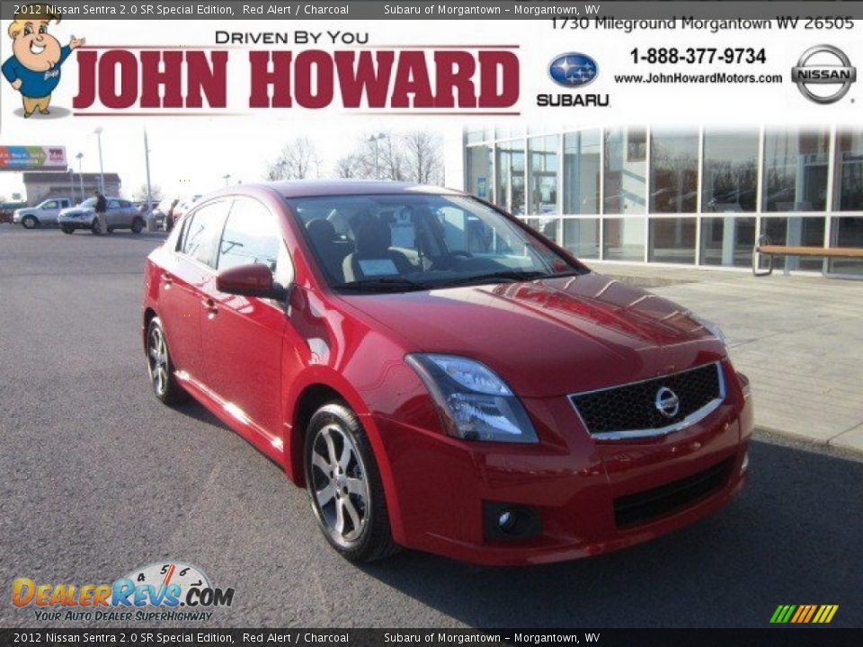 2012 Nissan Sentra 2.0 SR Special Edition Red Alert / Charcoal Photo #1