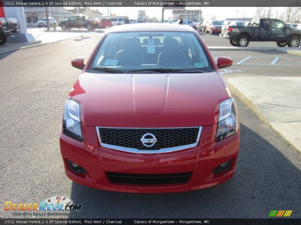 2012 Nissan Sentra 2.0 SR Special Edition Red Alert / Charcoal Photo #2