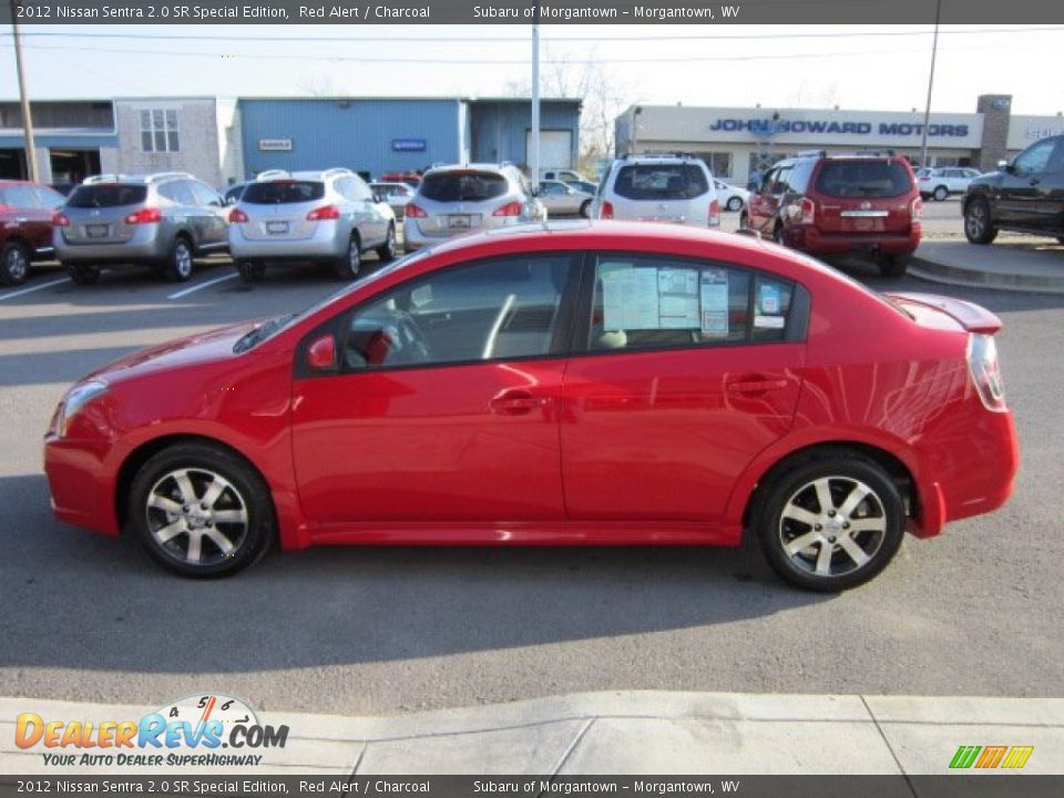 2012 Nissan Sentra 2.0 SR Special Edition Red Alert / Charcoal Photo #4