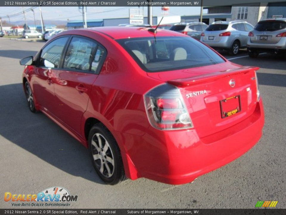 2012 Nissan Sentra 2.0 SR Special Edition Red Alert / Charcoal Photo #5