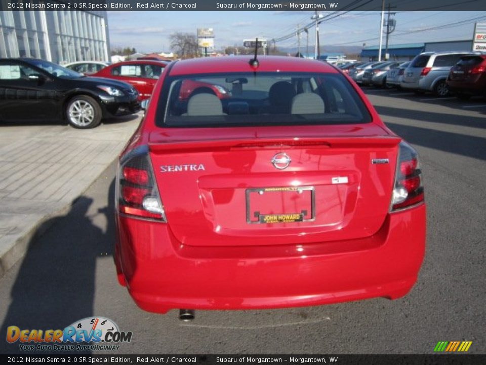 2012 Nissan Sentra 2.0 SR Special Edition Red Alert / Charcoal Photo #6