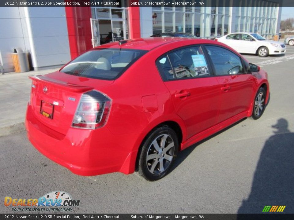 2012 Nissan Sentra 2.0 SR Special Edition Red Alert / Charcoal Photo #7