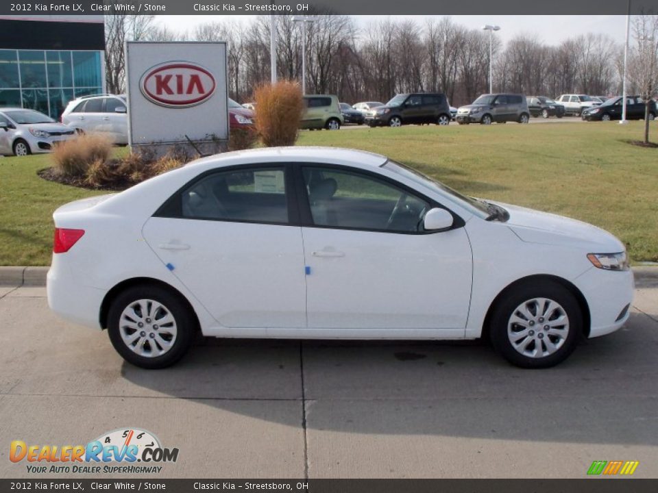 Clear White 2012 Kia Forte LX Photo #2