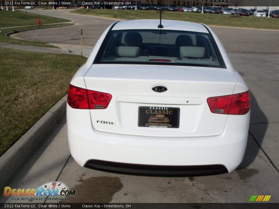 2012 Kia Forte LX Clear White / Stone Photo #3