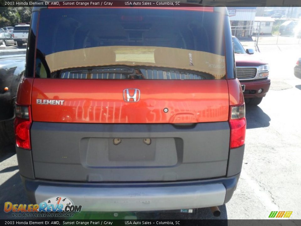 2003 Honda Element EX AWD Sunset Orange Pearl / Gray Photo #1