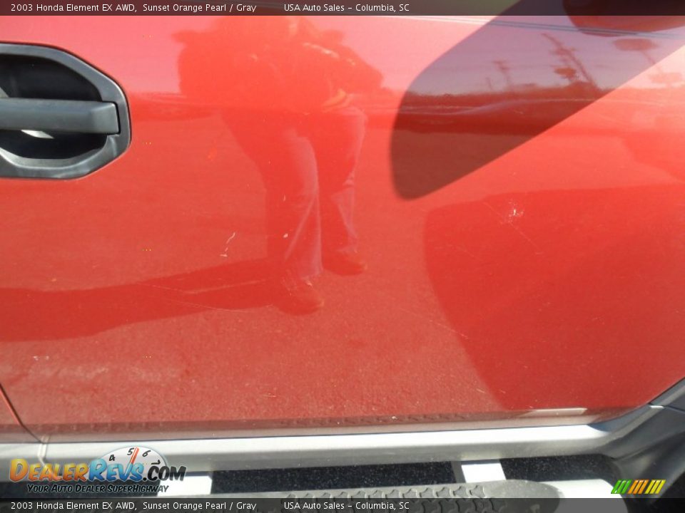 2003 Honda Element EX AWD Sunset Orange Pearl / Gray Photo #5