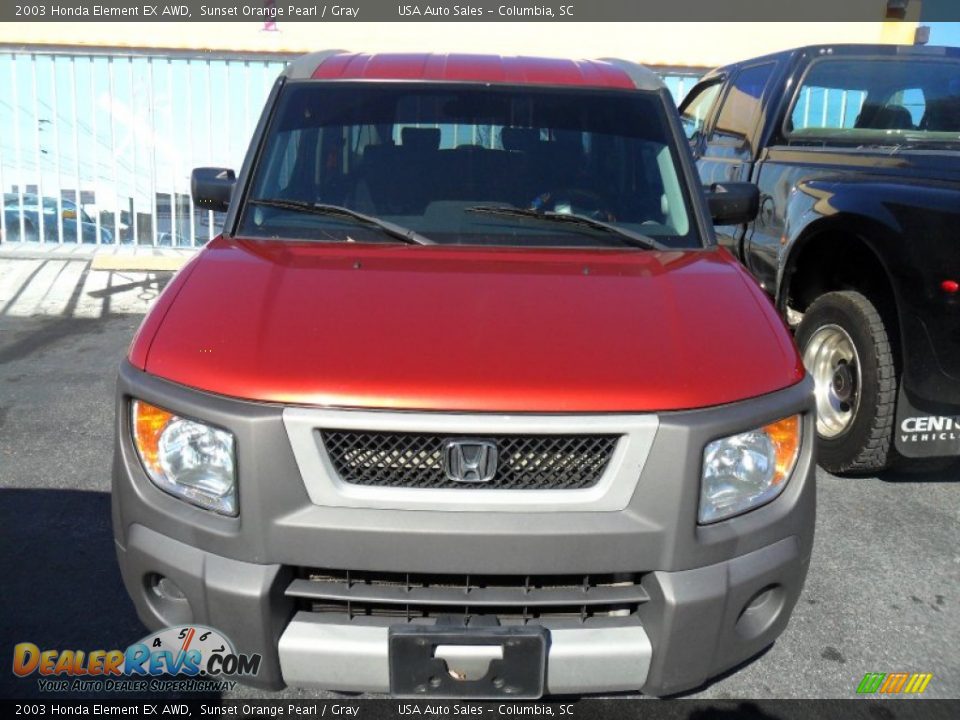 2003 Honda Element EX AWD Sunset Orange Pearl / Gray Photo #6