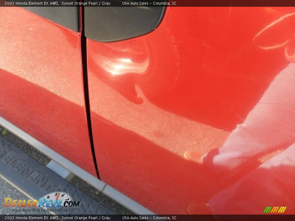2003 Honda Element EX AWD Sunset Orange Pearl / Gray Photo #9