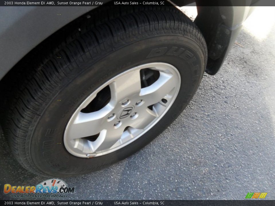 2003 Honda Element EX AWD Sunset Orange Pearl / Gray Photo #10