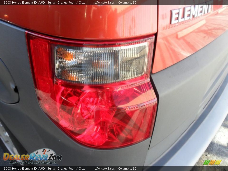 2003 Honda Element EX AWD Sunset Orange Pearl / Gray Photo #11