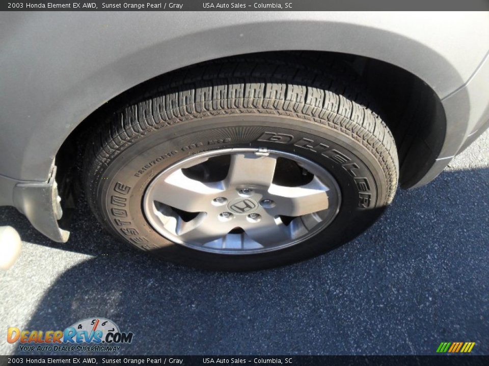 2003 Honda Element EX AWD Sunset Orange Pearl / Gray Photo #14