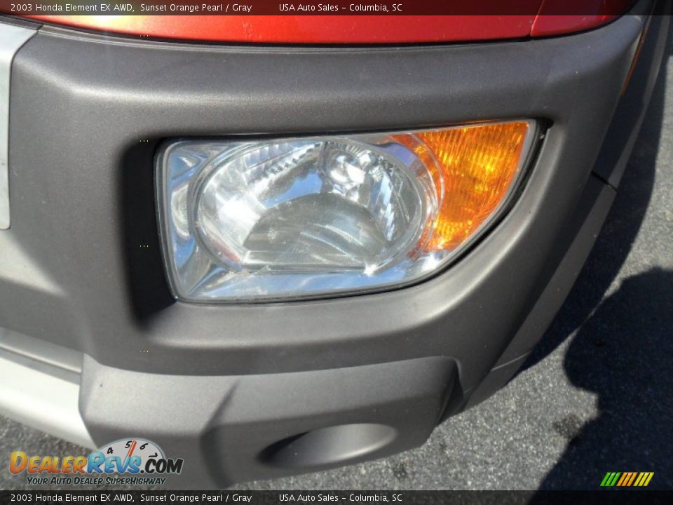 2003 Honda Element EX AWD Sunset Orange Pearl / Gray Photo #17