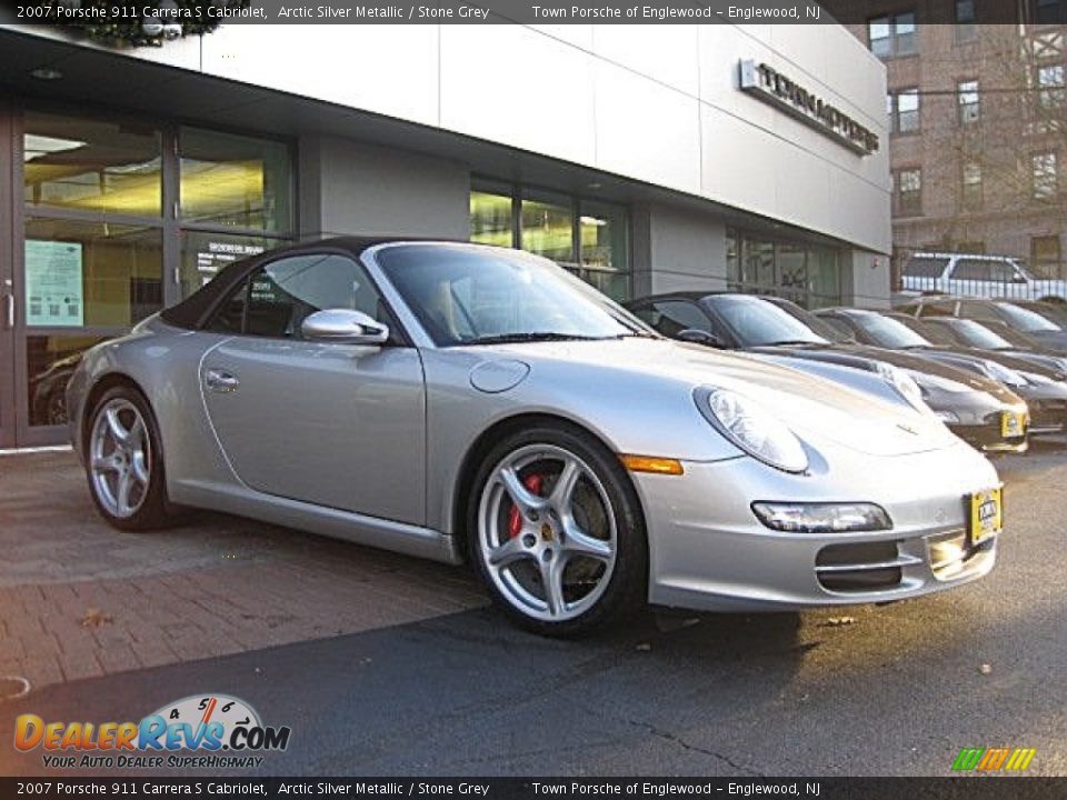2007 Porsche 911 Carrera S Cabriolet Arctic Silver Metallic / Stone Grey Photo #1
