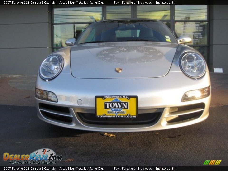 2007 Porsche 911 Carrera S Cabriolet Arctic Silver Metallic / Stone Grey Photo #2