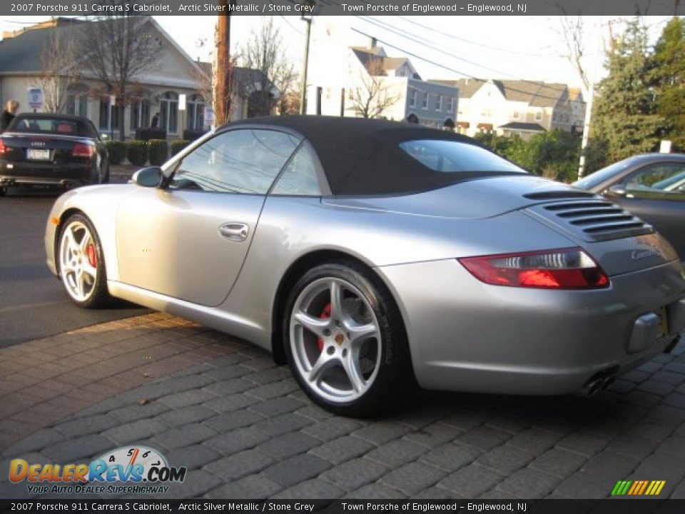2007 Porsche 911 Carrera S Cabriolet Arctic Silver Metallic / Stone Grey Photo #4