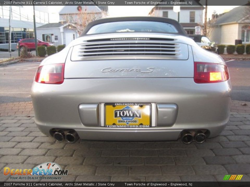 2007 Porsche 911 Carrera S Cabriolet Arctic Silver Metallic / Stone Grey Photo #5