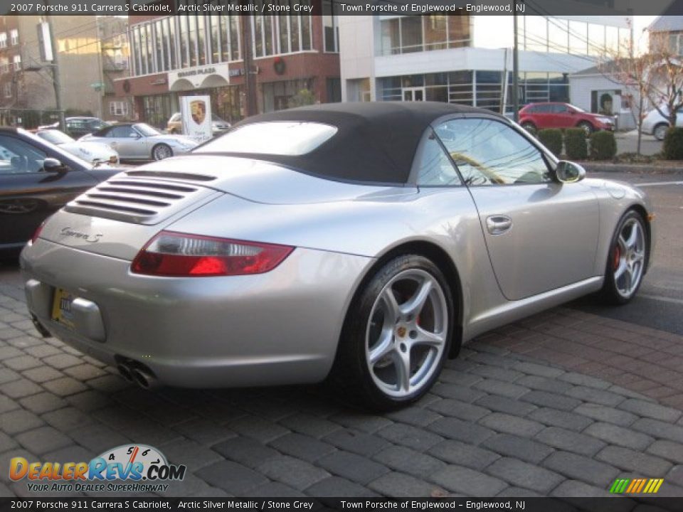 2007 Porsche 911 Carrera S Cabriolet Arctic Silver Metallic / Stone Grey Photo #6