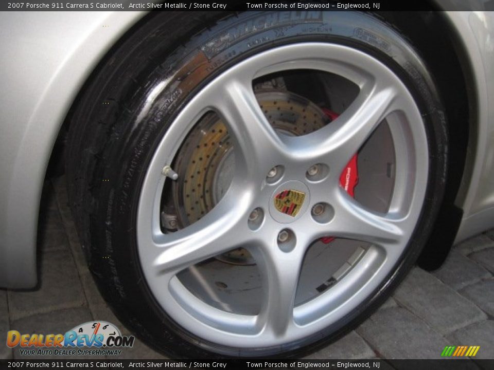 2007 Porsche 911 Carrera S Cabriolet Arctic Silver Metallic / Stone Grey Photo #7