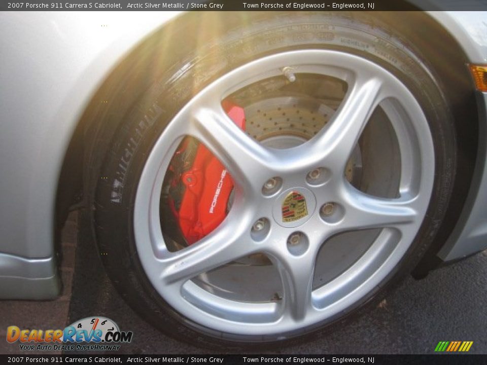 2007 Porsche 911 Carrera S Cabriolet Arctic Silver Metallic / Stone Grey Photo #8