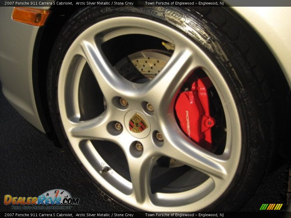 2007 Porsche 911 Carrera S Cabriolet Arctic Silver Metallic / Stone Grey Photo #9