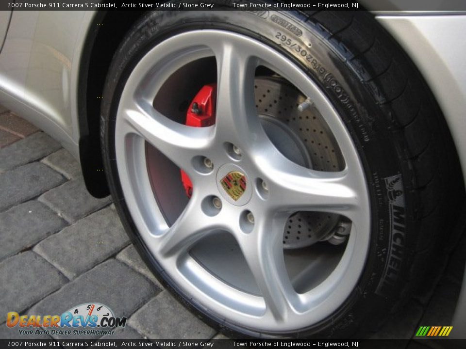 2007 Porsche 911 Carrera S Cabriolet Arctic Silver Metallic / Stone Grey Photo #10