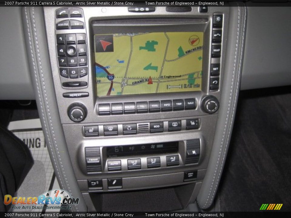 2007 Porsche 911 Carrera S Cabriolet Arctic Silver Metallic / Stone Grey Photo #12