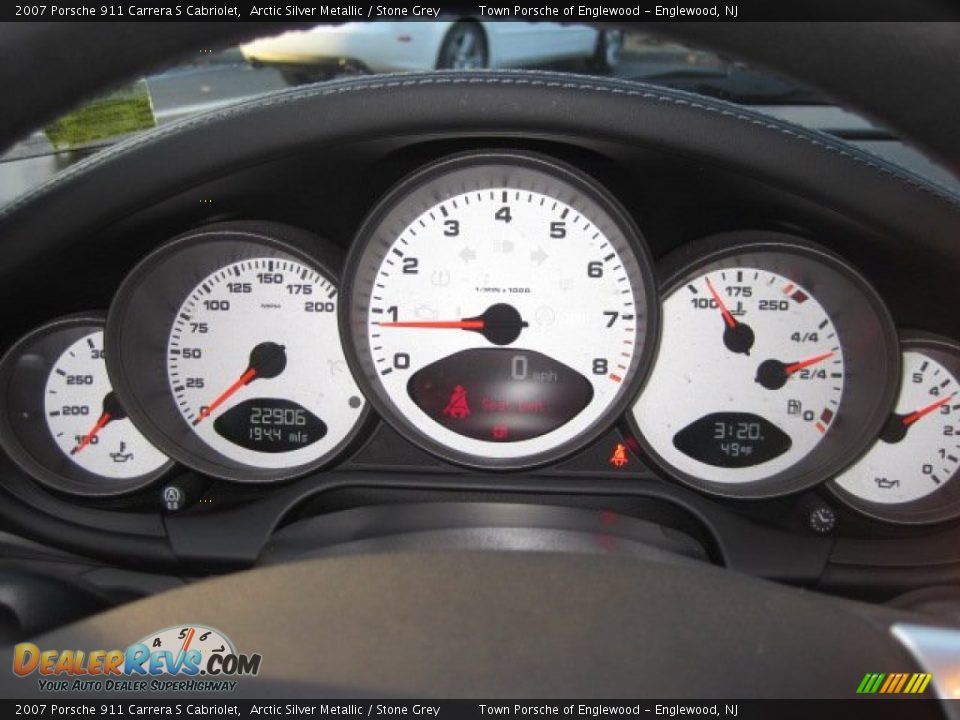 2007 Porsche 911 Carrera S Cabriolet Arctic Silver Metallic / Stone Grey Photo #13