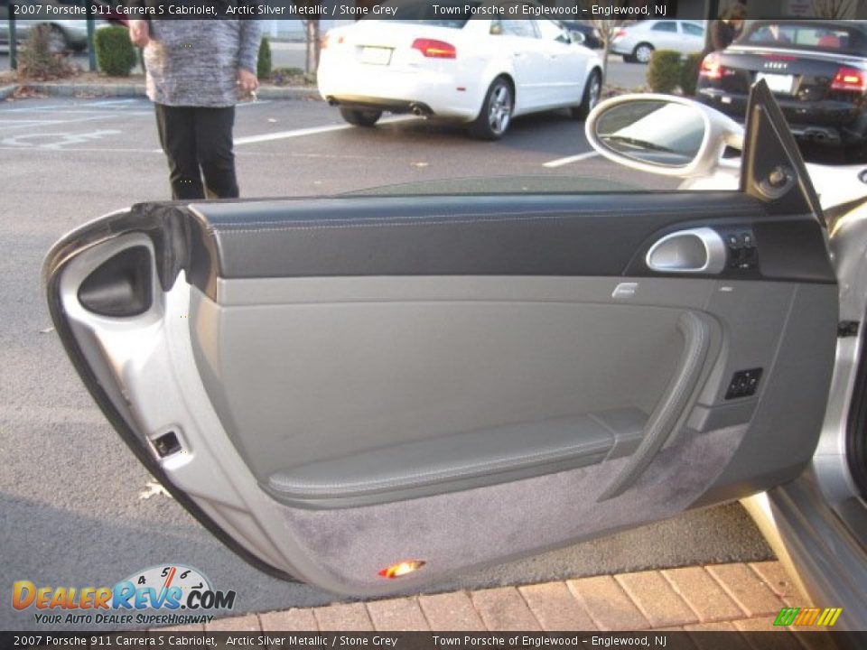 2007 Porsche 911 Carrera S Cabriolet Arctic Silver Metallic / Stone Grey Photo #14