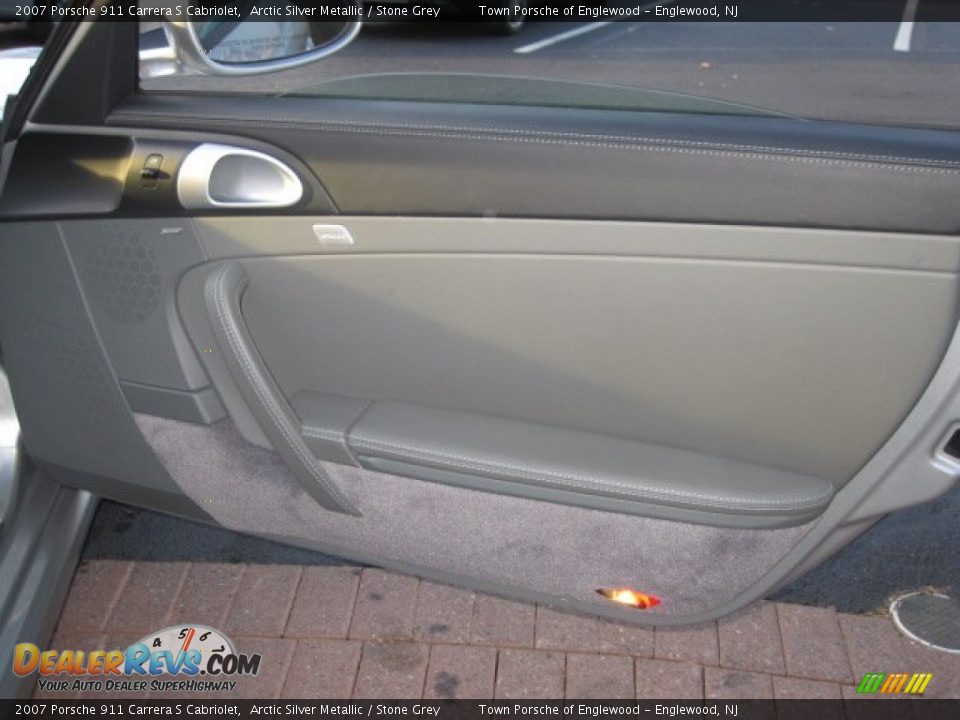 2007 Porsche 911 Carrera S Cabriolet Arctic Silver Metallic / Stone Grey Photo #17