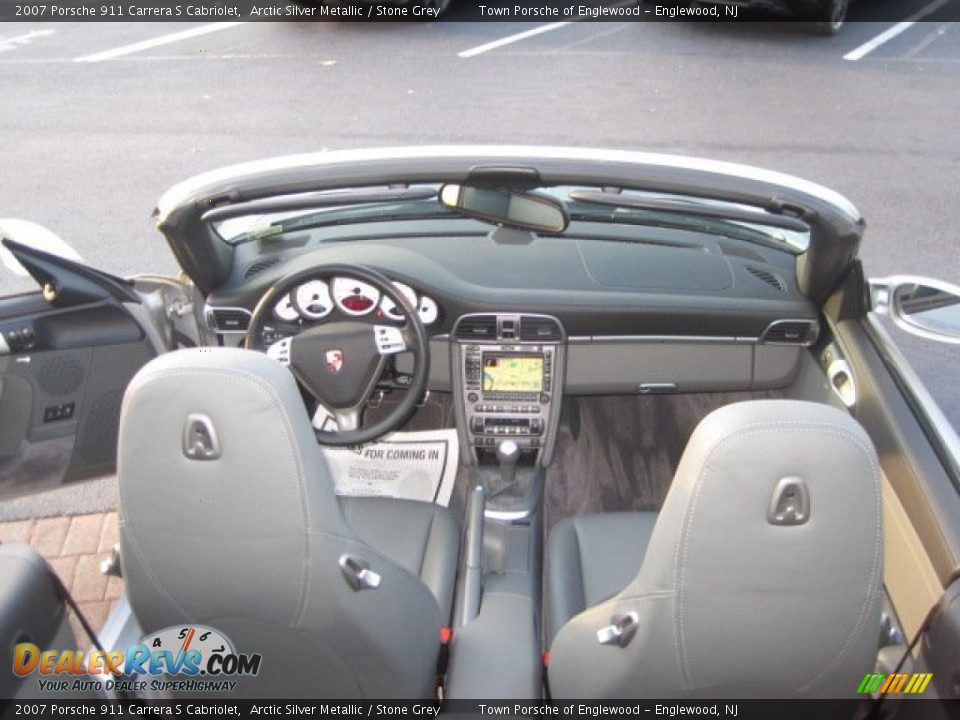 2007 Porsche 911 Carrera S Cabriolet Arctic Silver Metallic / Stone Grey Photo #21