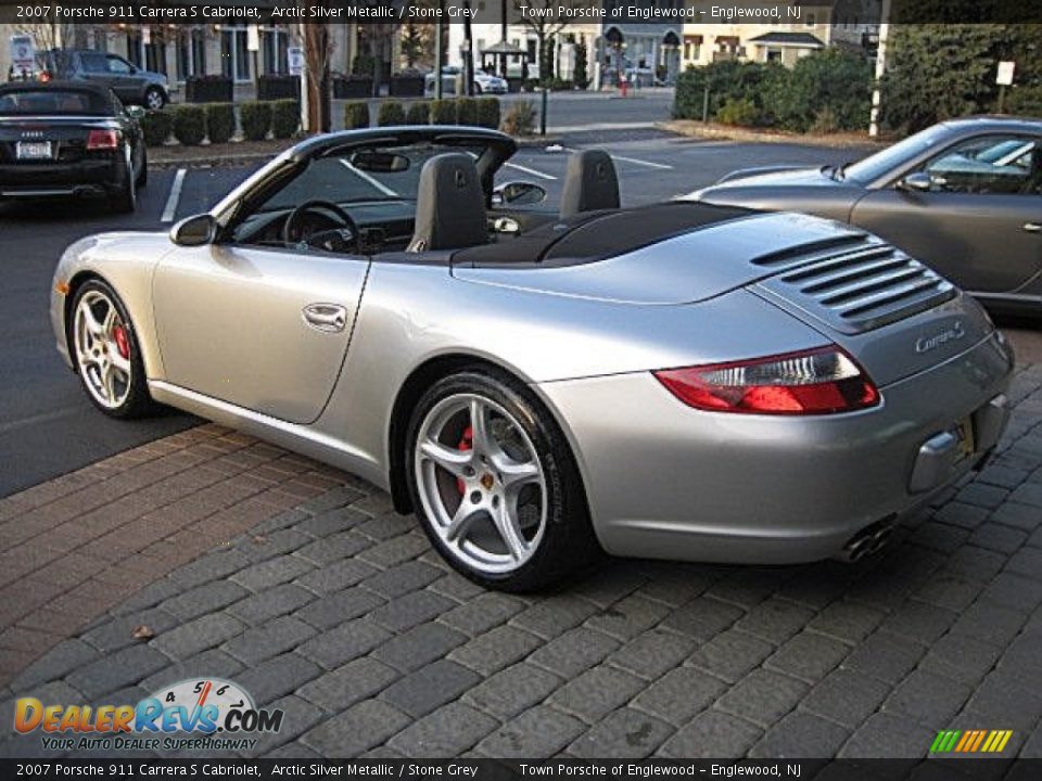 2007 Porsche 911 Carrera S Cabriolet Arctic Silver Metallic / Stone Grey Photo #25