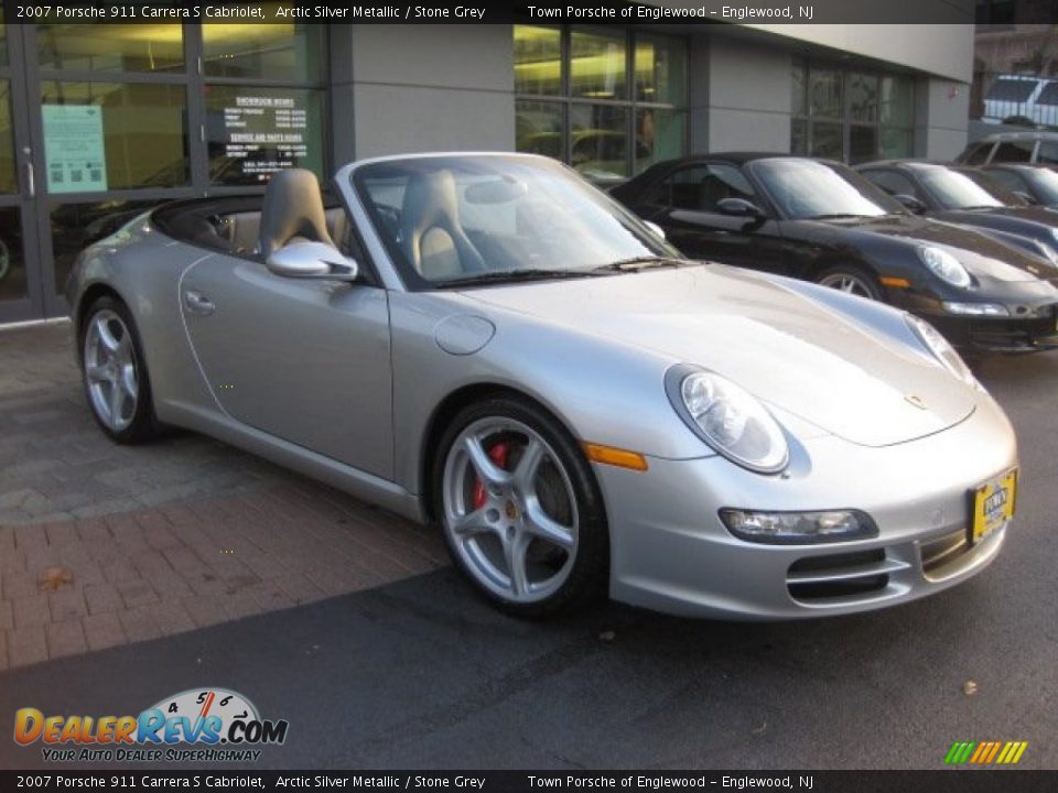 2007 Porsche 911 Carrera S Cabriolet Arctic Silver Metallic / Stone Grey Photo #27