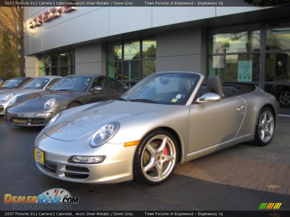 2007 Porsche 911 Carrera S Cabriolet Arctic Silver Metallic / Stone Grey Photo #28