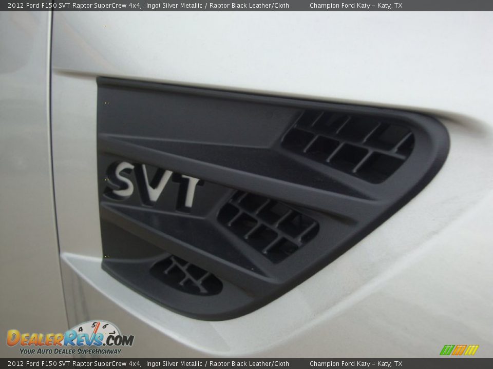 2012 Ford F150 SVT Raptor SuperCrew 4x4 Ingot Silver Metallic / Raptor Black Leather/Cloth Photo #15