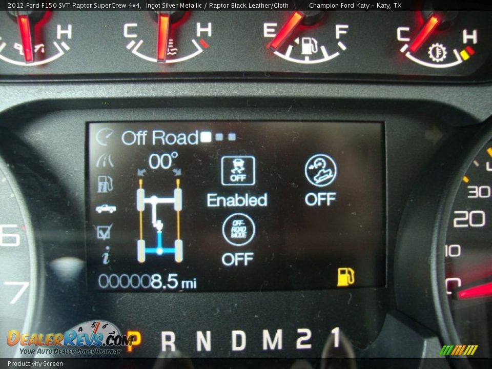 Productivity Screen - 2012 Ford F150